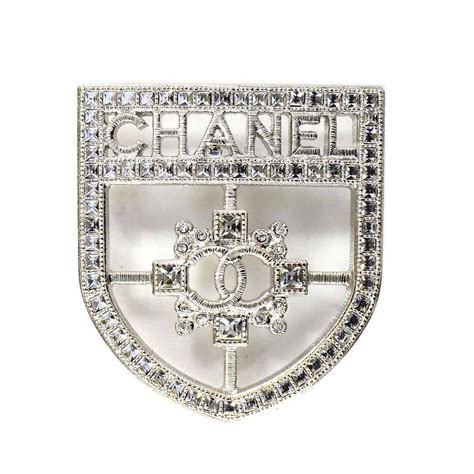 chanel shield brooch|chanel brooch jewelry.